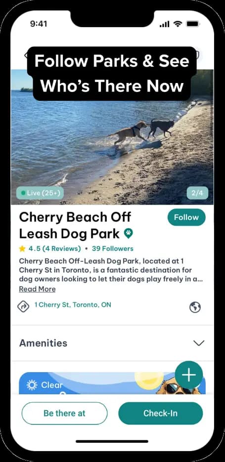 DogPack Park feature - Discover and explore dog-friendly parks with amenities, photos, and reviews