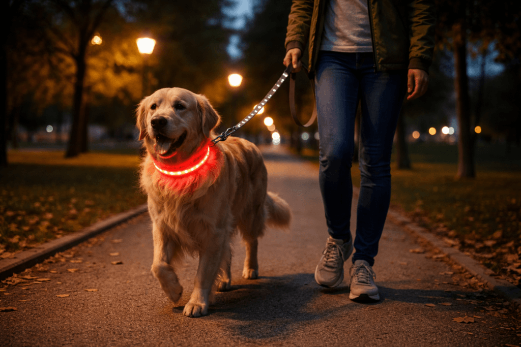 Walking Your Dog at Night: Safety Tips Every Dog Parent Should Know - Dog care article